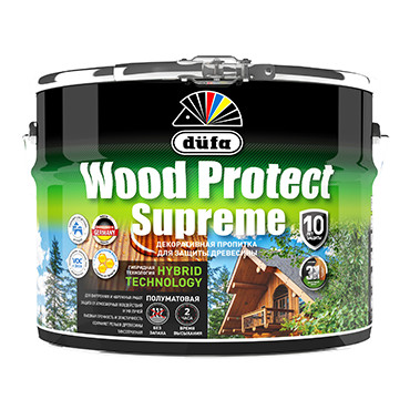 WOOD PROTECT Supreme, тиковое дерево 9л "Dufa" Пропитка WOOD PROTECT Supreme, тиковое дерево 9л "Dufa" Пропитка