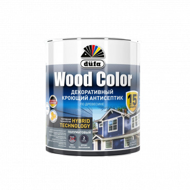 WOOD COLOR белый база 1 0,9л "Dufa" Кроющий антисептик